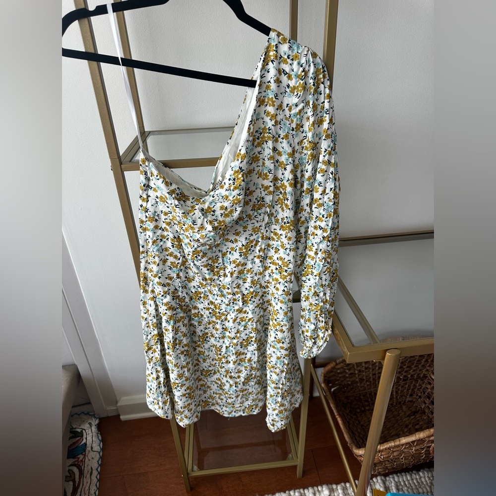 Free People Floral Dress in Yellow and White